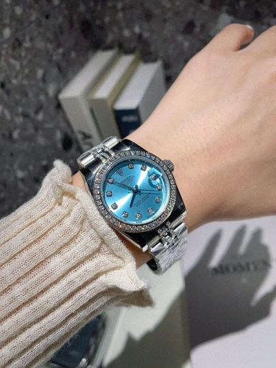 Replica Rolex Watch Geniune Swiss Movement Stainless Steel 31mm Woman Watch